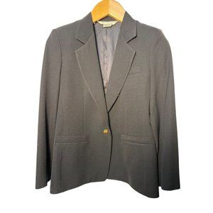 Austin Reed Petite Navy Blue Blazer Pure Wool Jacket